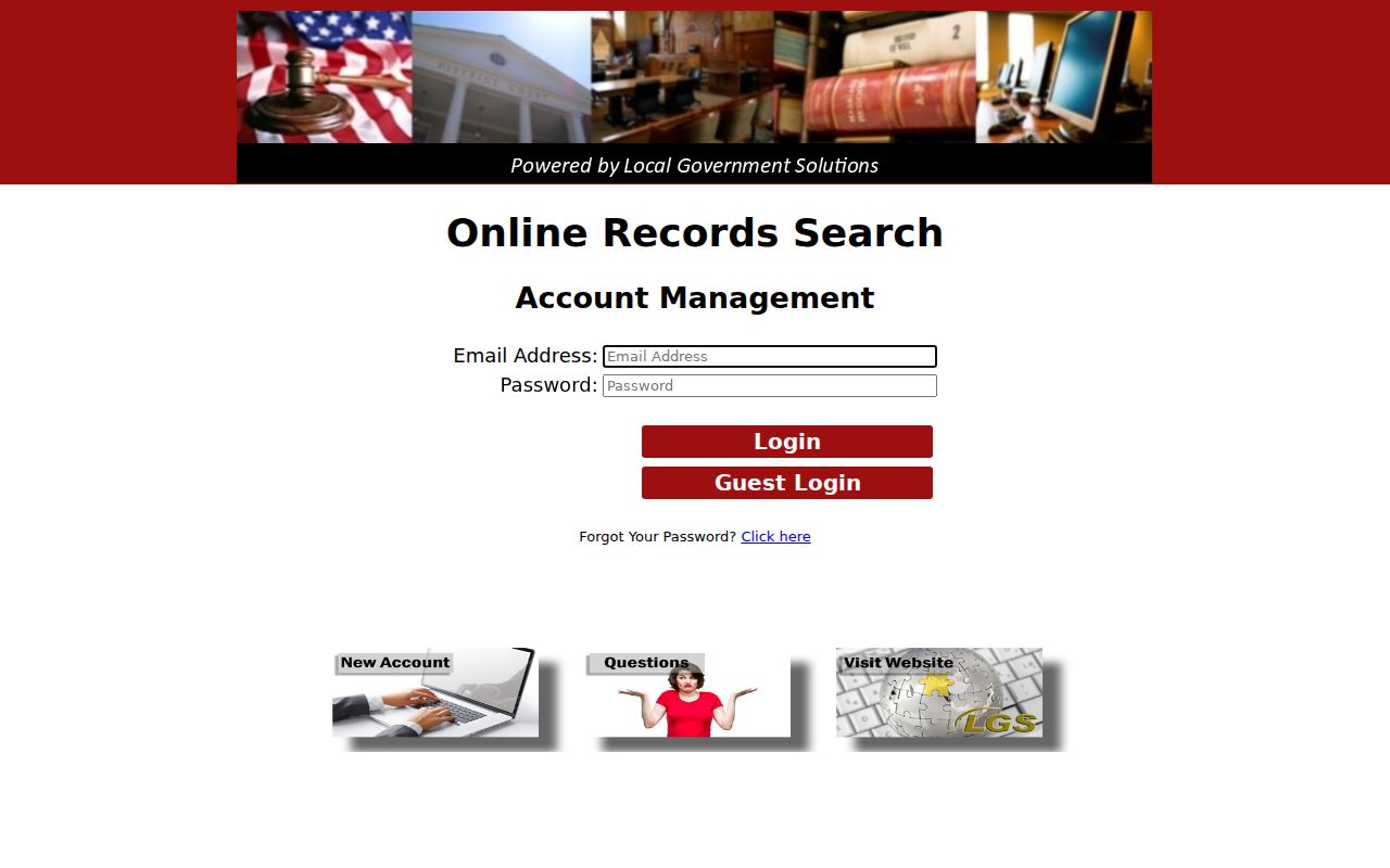 Waxahachie resident lookup Ellis County court search guest login
